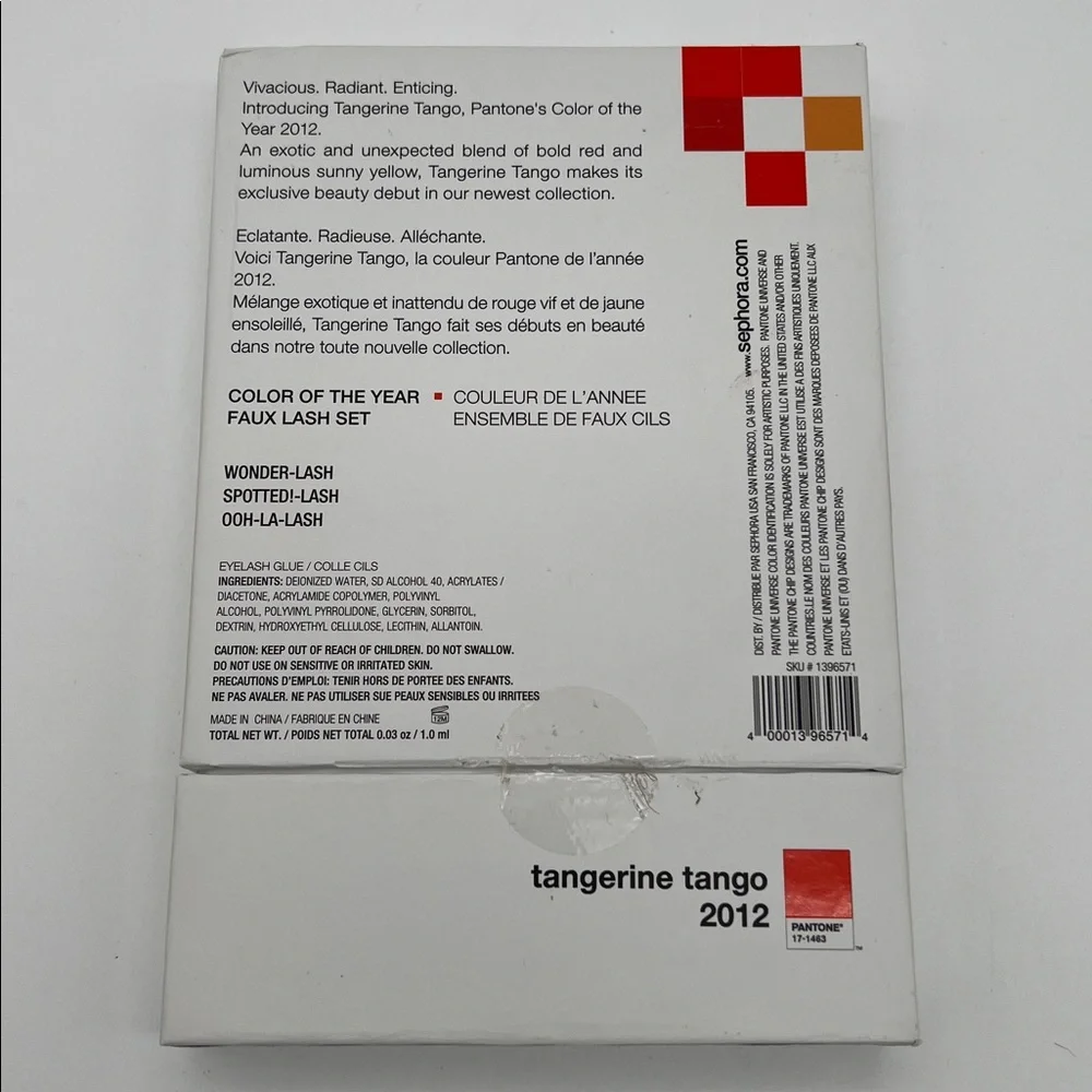 Sephora + Pantone Universe 2012 Tangerine Tango Color of Year Faux Eyelash Set - Picture 6 of 8